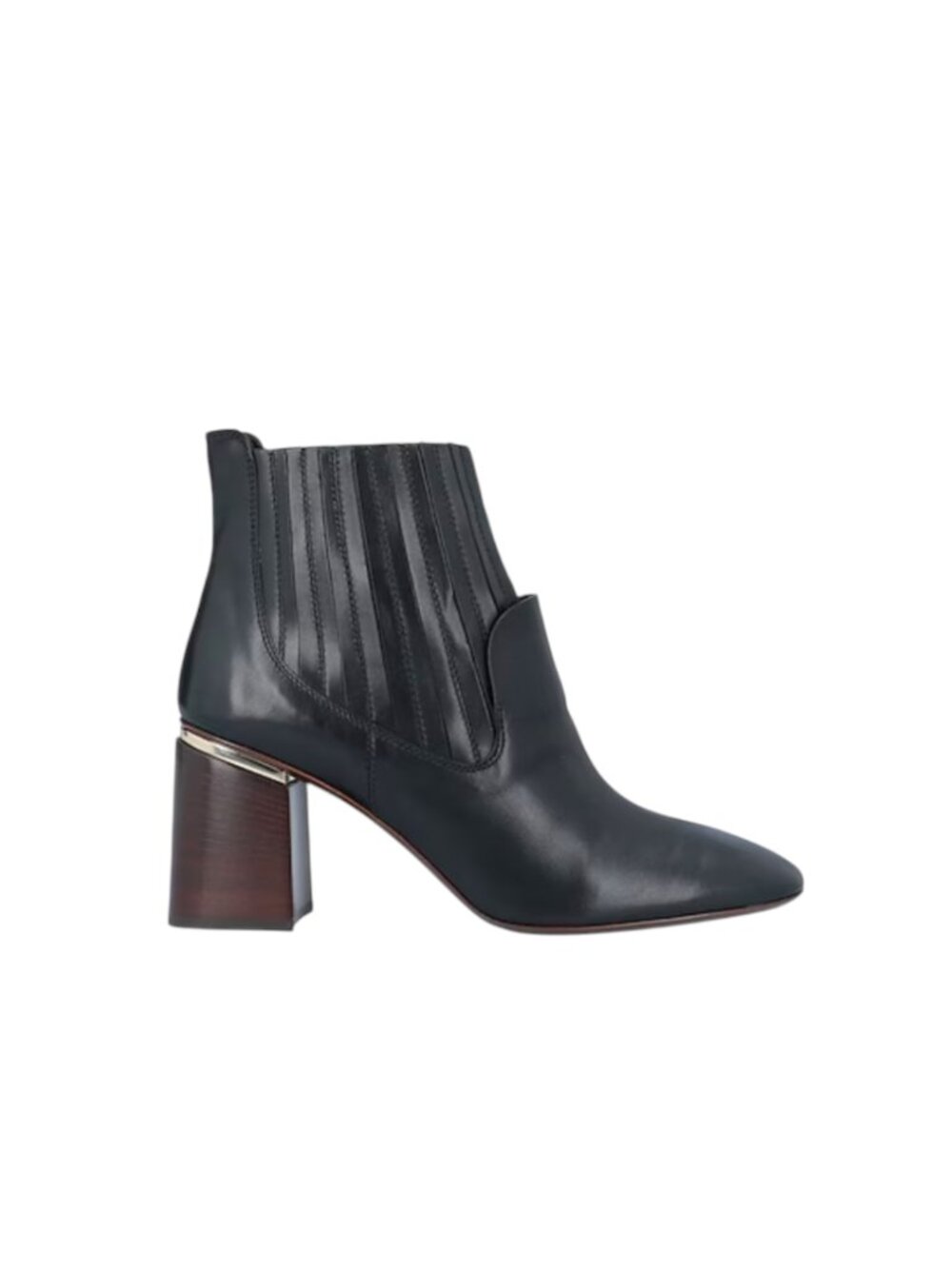 Tod's Tronchetto Donna Scarpe Ankle Boots Booties Womens 38 8 Black Leather Shoe